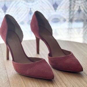 Suede heels by Banana Republic